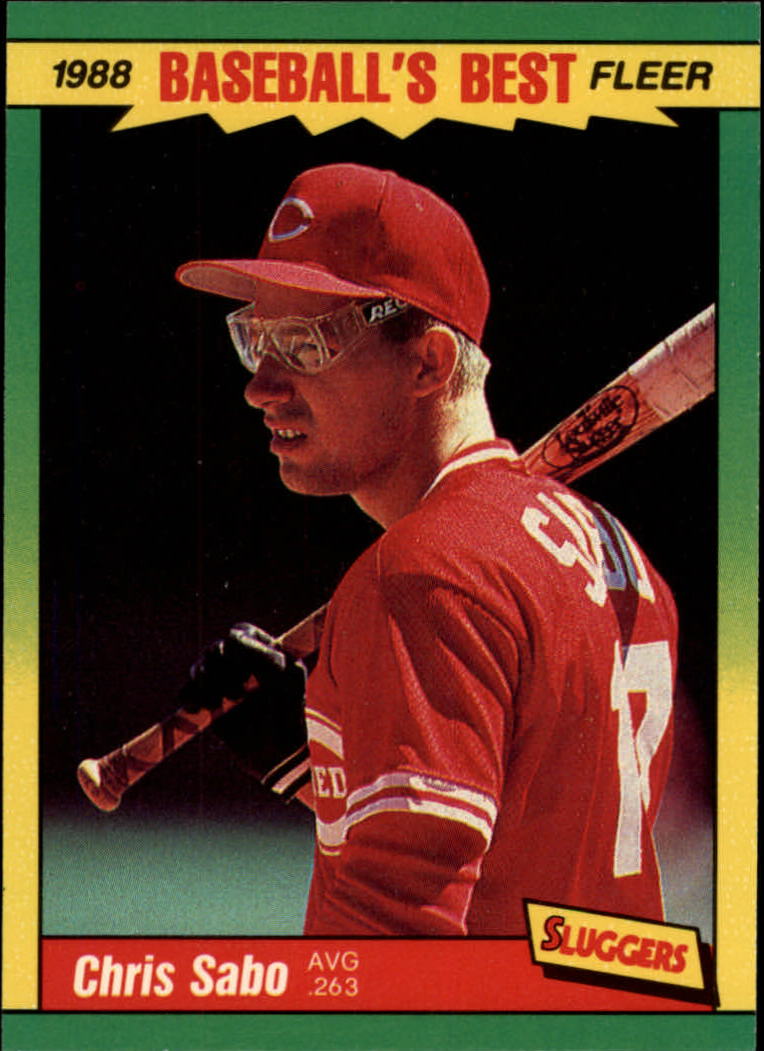 1988 Fleer Sluggers/Pitchers Baseball Cards    035      Chris Sabo